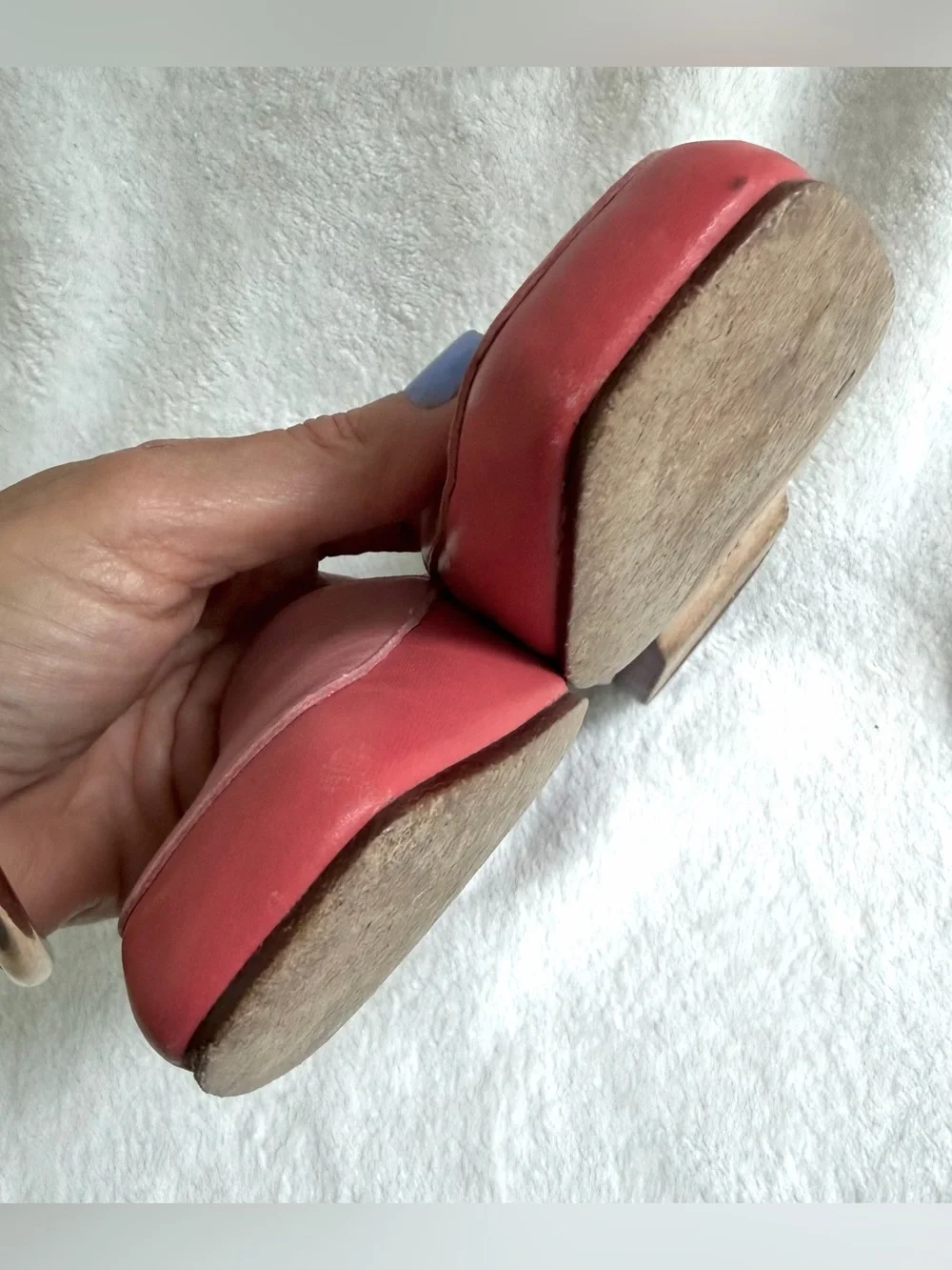 Vintage Enzo Angiolini Liberty Two Toned Pink White Leather Loafers Flats